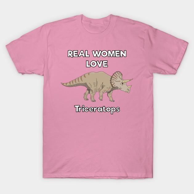 T Shirt Women Real Women Love Triceratops Harajuku Print Kawaii Tshirt Summer Short Sleeve Female T-Shirt Top Tee