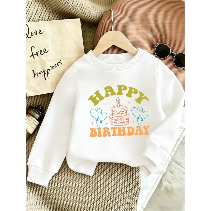 European Size Cute Print Pattern 0-3 Years Old Baby Comfortable Spring/Autumn Thin Round Neck Sweatshirt Suitable for Outdoor Wear