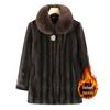 Faux Fur Coat for Women: Grandma Style, Thickened Winter Wear, Mink Velvet for Middle-Aged and Elderly