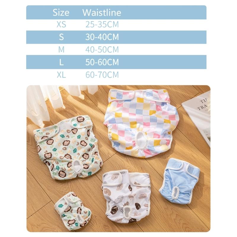 Pet Girls Dog Sweet Diaper Physiological Sanitary Dog Shorts Underwear Pant for Pet Dogs Nappy-Oestrus Cover Elasticity
