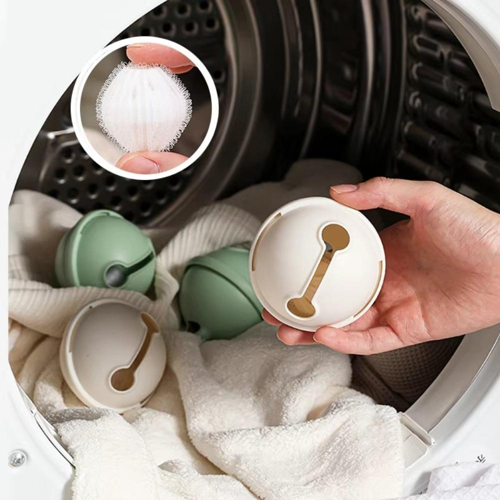 

Anti Winding Laundry Ball Bell Shape Laundry Scrubbing Balls Creative Dryer Ball Laundry Products зелений