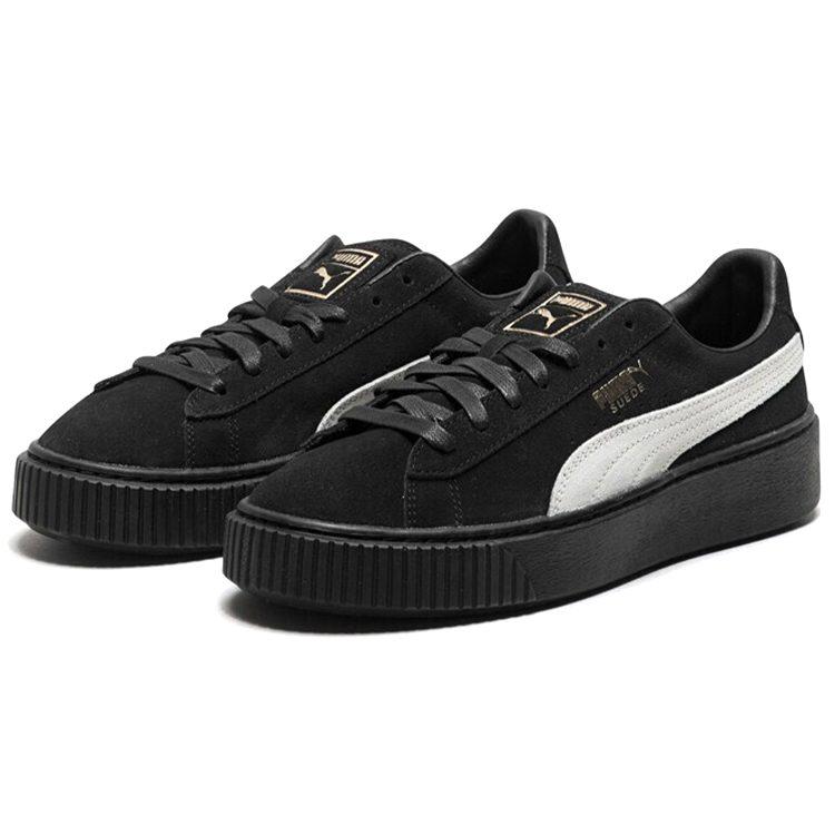 Puma Suede Skate Shoes 'Black White' Women's 364718-03