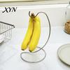 Fruit Hook Holder Banana Hanger, Stainless Steel with Stand, Keep Kitchen Countertop Organizer Bananas Free Longer, Space-Saving Rack for Space-saving