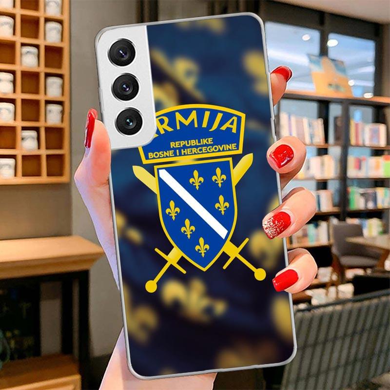Bosnia And Herzegovina Flag Cover Phone Case For Samsung Galaxy S26 S25 Edge S24 Ultra S23 S22 Plus S21 S20 FE Soft Fundas Shell
