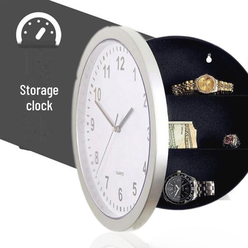 European Style Wall Clock with Hidden Jewelry Storage – Decorative and Personalized Home Décor