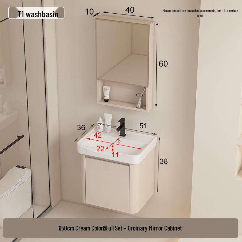 Rounded Corner Bathroom Vanity with Integrated Basin and Aluminum Cabinet