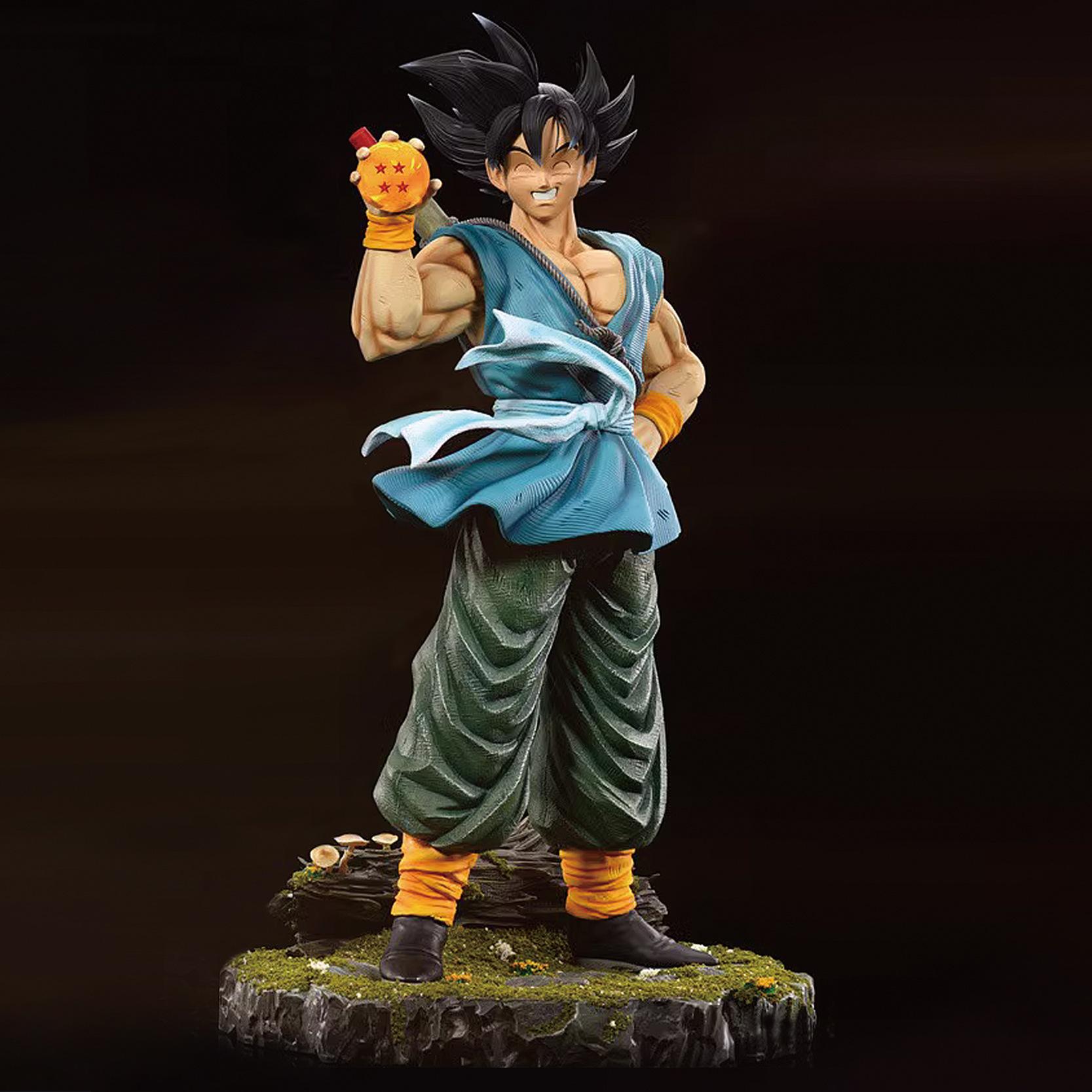 Dragon Ball, Sun Wukong, Happy Laughing Wukong Figure Ornament Statue, Looking for Four Star Dragon Ball