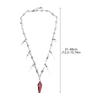 Stylish Gothic Crucifix Necklace With Thorn Details Elegant Retro Alloy Chain Accessory Perfect Gift For Her Him