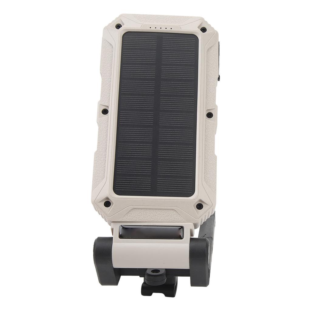 Magnetic Work Light Gray White Solar Powered 360 degrees  Rotating Headlight 800LM Sidelight Design with