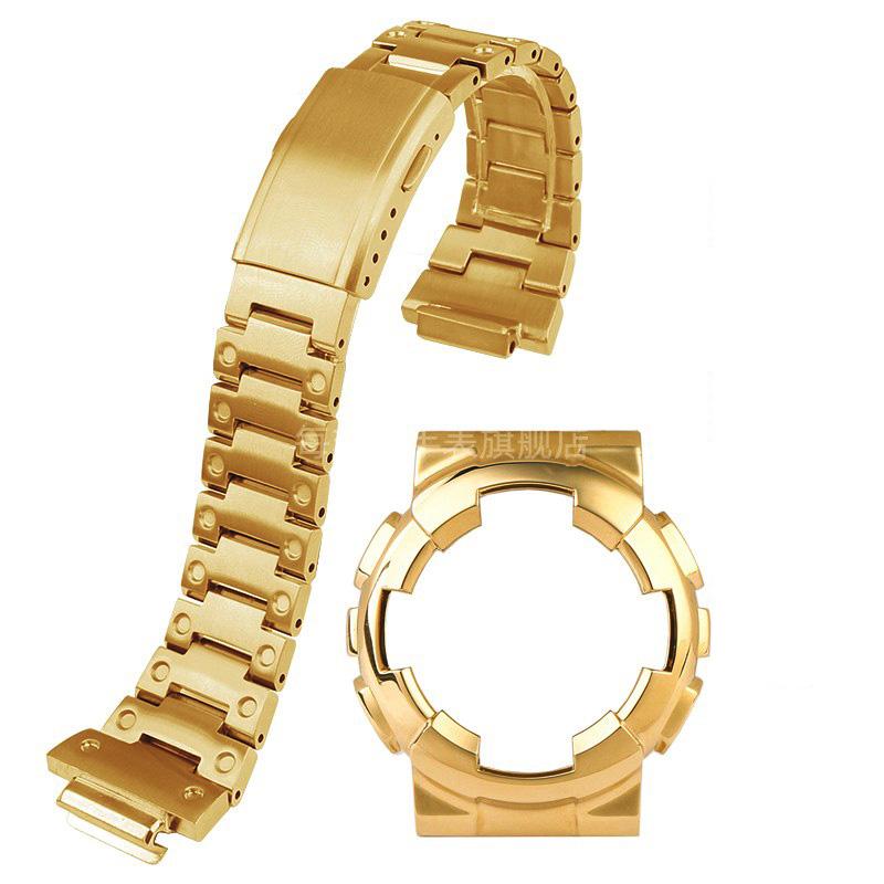 Set modificat de curea și carcasă din oțel inoxidabil Pentru Casio G-SHOCK GA-110 ga100 120 140 Bezel metalic Curea de ceas Kit de modificare braceletă