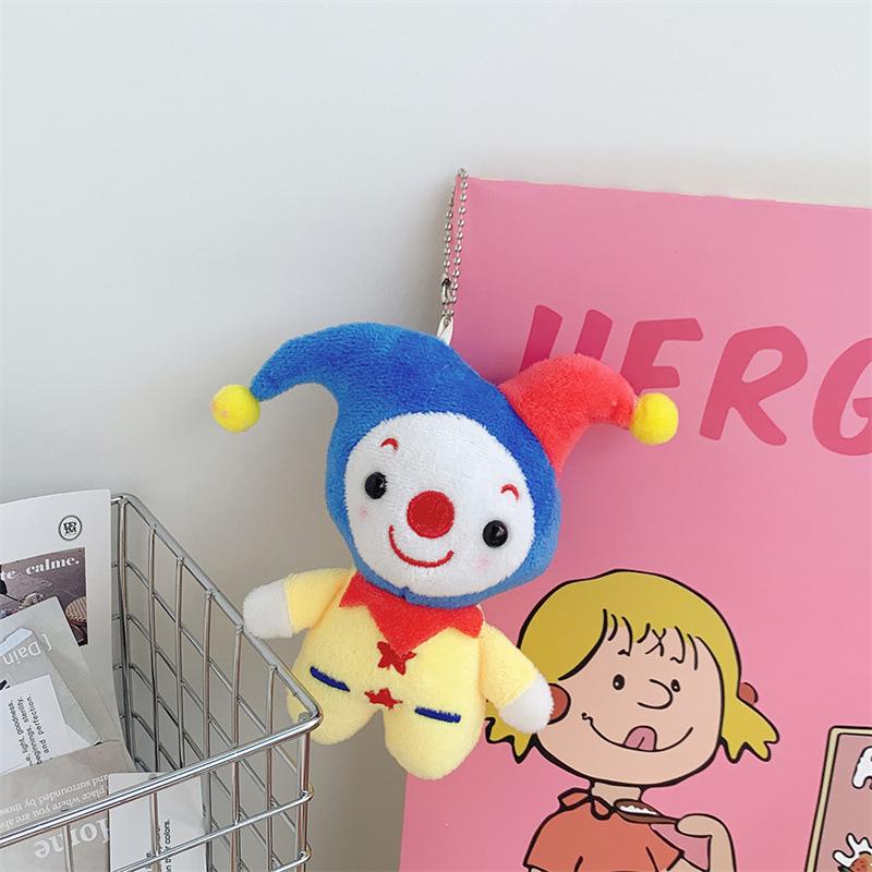 Cartoon Clown Three-dimensional Joke Plush Doll Circus Pendant Halloween Doll Ornament Gift Gift