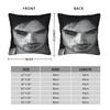 VIKAMA Vampire Diaries Damon Portrait Pillow Case  Design Pillow Cover Vintage Cushion Cover For Office Car Home Decor