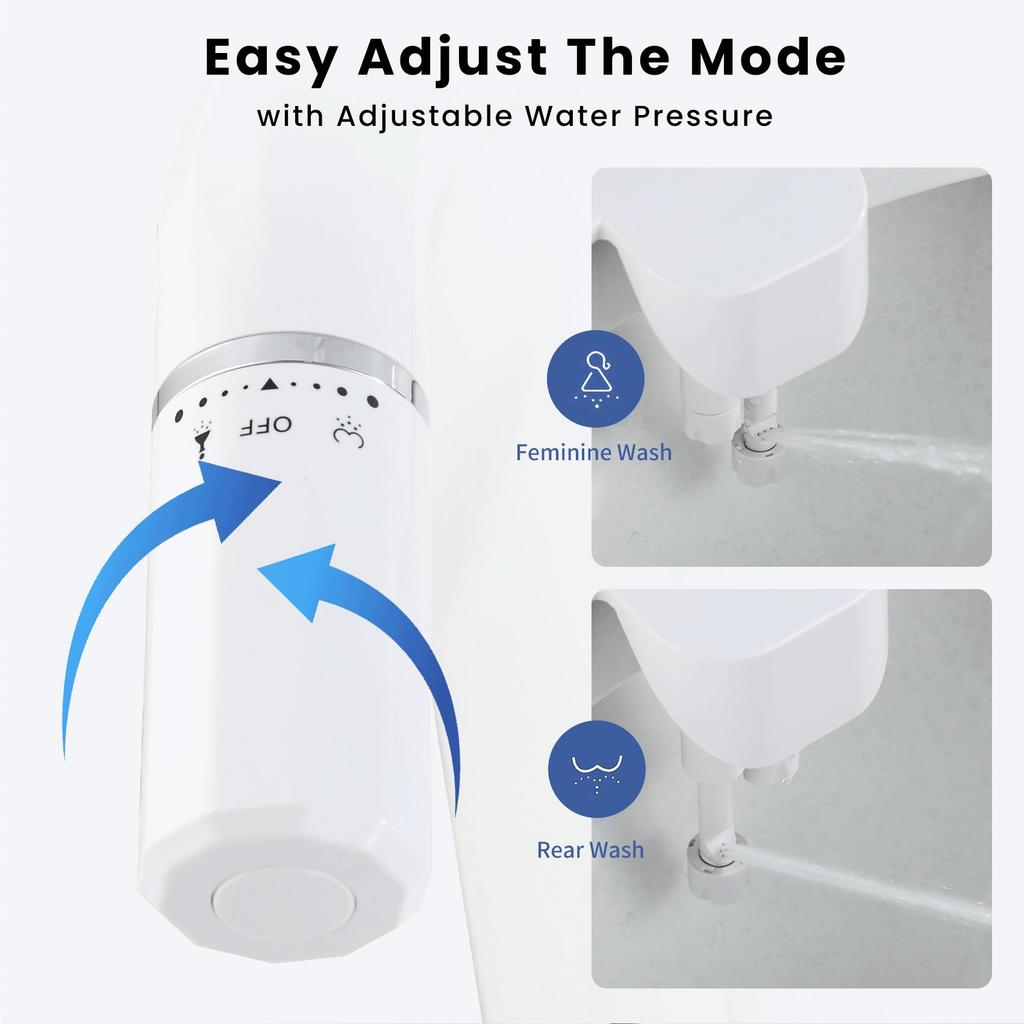 Dual Nozzle Smart Bidet Seat - Non-Electric, Cross-Border Toilet Cleaner