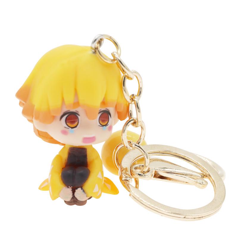 Trendy klíčenky Demon Slayer: Kreslené přívěsky na klíče od auta a přívěsky na tašku