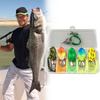 5Pcs Frog Soft Fishing Lures with Double Hooks Topwater Ray Frog Bait Artificial Frog Lure for Saltwater Freshwater