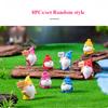 8/16PCs Cute Mini Dwarf Doll Figurine Miniature Resin Gnome Doll Raise A Sign Garden Fairy Landscape Crafts Desktop Ornaments