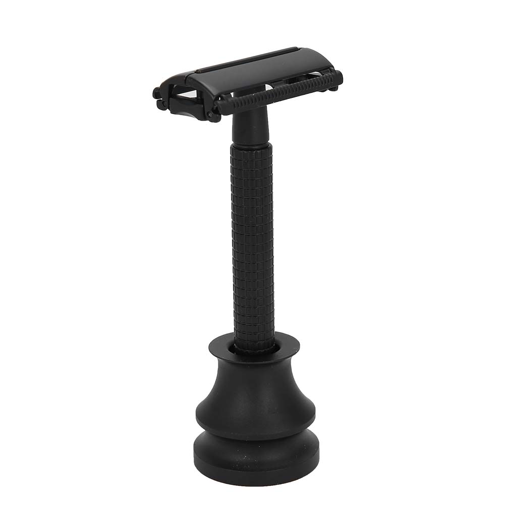 

3 цвета Винтажный ручной бритвенный станок Медные безопасные бритвы Инструмент для бритья бороды С подставкой Золотой чёрный