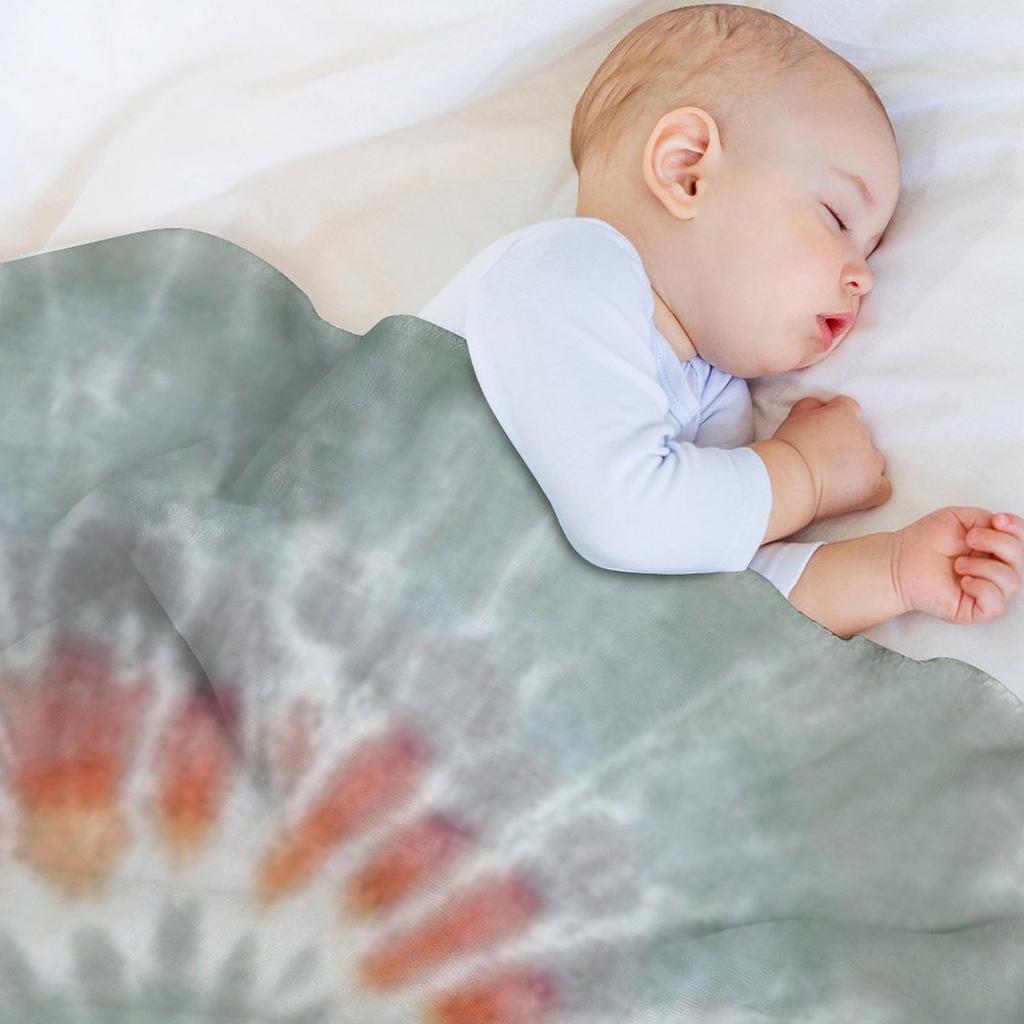 Cute tie dye Throw Blanket Soft Cozy Blanket for Pet Kids Adults