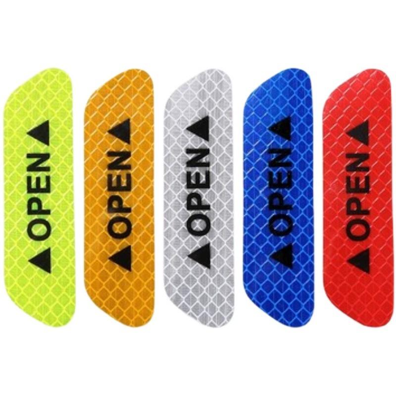 Reflective Car Door Sticker Safety Opening Warning Reflector Tape Decal Auto Car Accessories Exterior Interior Reflector Sticker