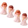 4Pcs Praying Angels Figurines, 2.55 inch Praying Angel Mini Plastic Angel Figurines for Garden Statue Home Decoration