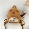 Plush Backpack Capybara And Canvas Style Give Away Badges Suitable Daily For