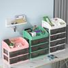 Streamlines Multipurpose Drawer Desktop Cabinet for Organized Study Area and Office Desks Accessory Household Use