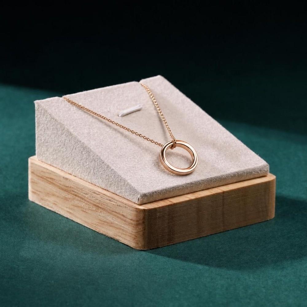 Pendant Display Necklace Display Stand Bamboo Material Jewelry Display Rack