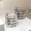 Transparent Rotating Jewelry Box With Compartments,Vanity Jewelry Organizer, Earring,Hairpin And Ring Storage Box