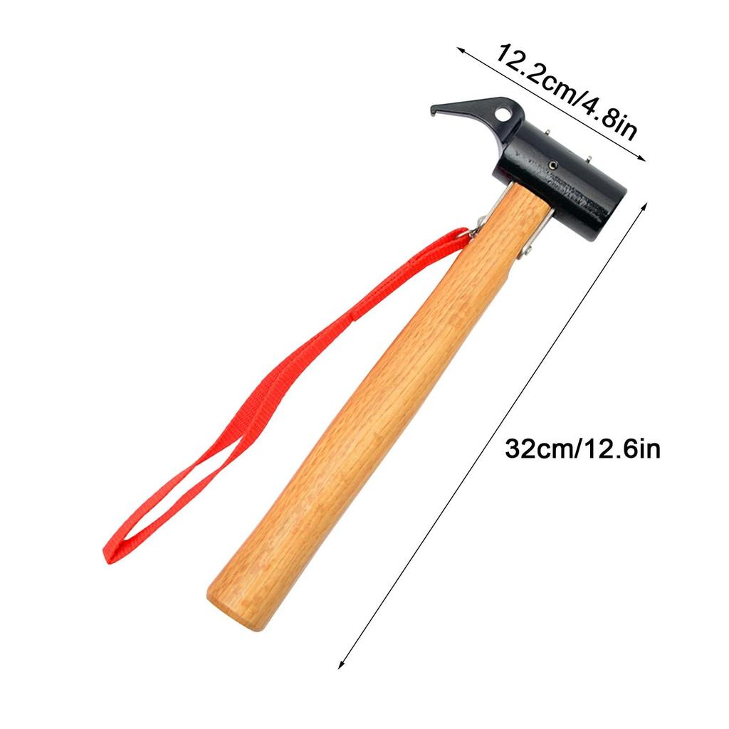 MacilKurtlar Campinghammer - Wanderhammer für Zeltnägel | Wander-, Rucksack-, Outdoor-Campinghammer, Zeltklopfhammer für Zeltzubehör