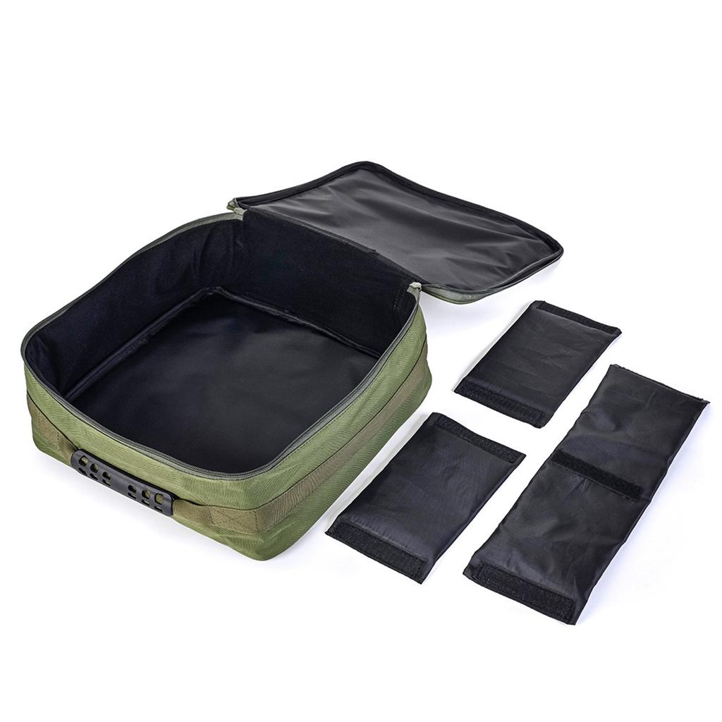 Portable Fishing Tackle Bag Waterproof Fishing Bag with 3 Adjustable Dividers for Spinning Baitcasting Fly Reels