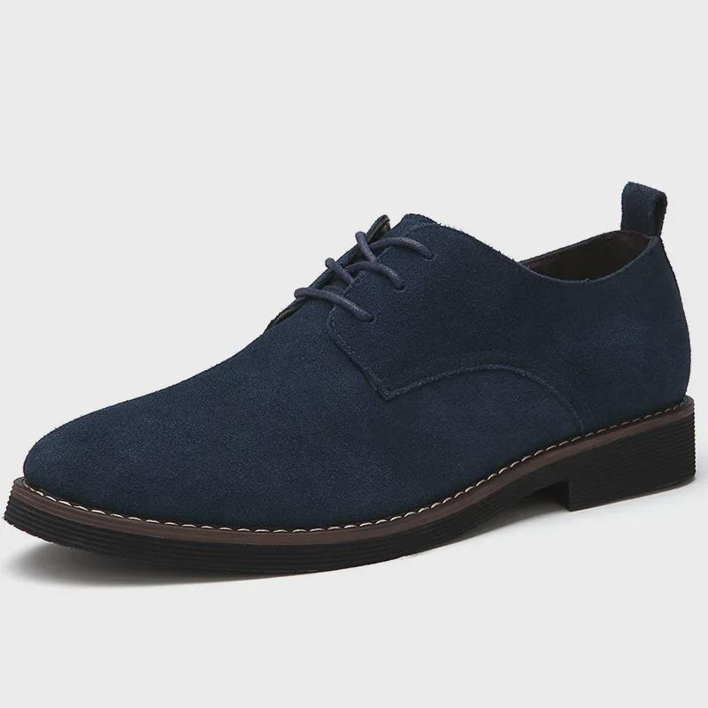 Men's Large Suede Leather Business Casual Shoes, Sizes 45-48