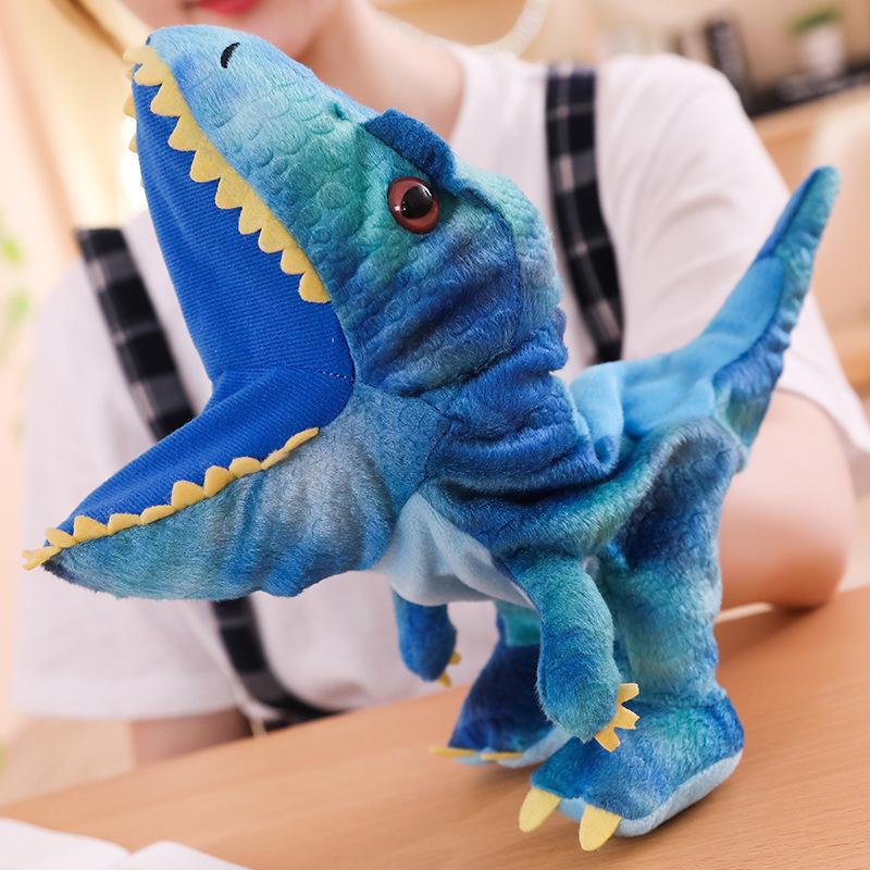 Cute Cartoon Parent-Child Plush Puppet: Dinosaur, Whale, Crocodile, Shark