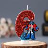 Handmade High-Quality Transformers Cartoon Cake Candle for Children's Birthday