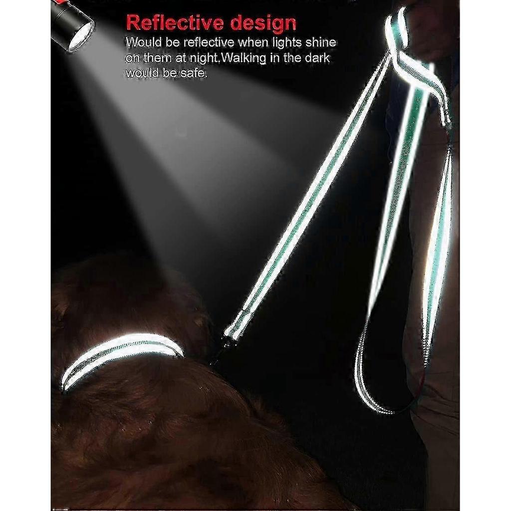 Double-Sided Reflective Heavy-Duty Dog Leash