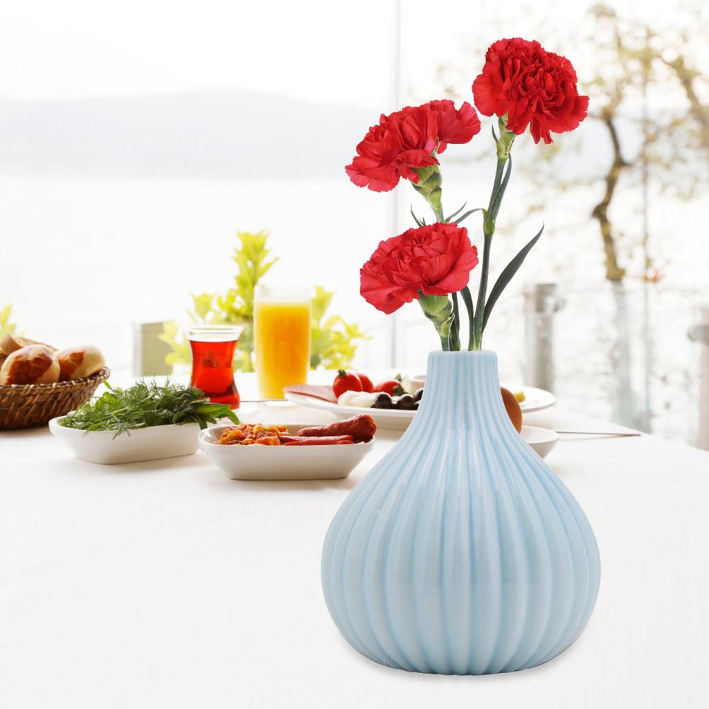 Ceramic Vase Home Room Table Desktop Decoration Ornaments (Small White)