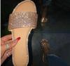 42 Large Size 43 Rhinestone Cool Slippers Women's One-word Drag Women's Sandals Summer New Slippers Wshi
