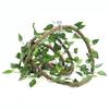 Reptile Climbing Branch Flexible Jungle 9.84ft Rattan 3 Vines( 9.84ft Rattan+Scindapsus Leaves)