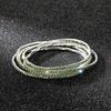 Diamond Elastic Bracelet 2mm Single Row Color Rhinestone Bracelet Women's Bracelet Women's Grab Chain Full Diamond Jewelry