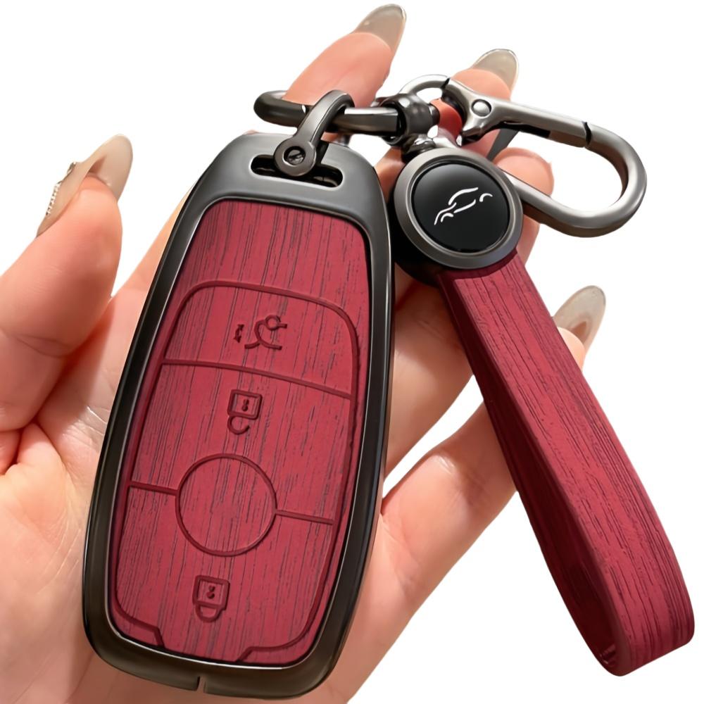 Zinklegering Bilnyckelfodral Skydd Skal Nyckelring För Mercedes Benz A C E S G Klass GLC CLE CLA GLB GLS W177 W205 W213 W222 X167 AMG