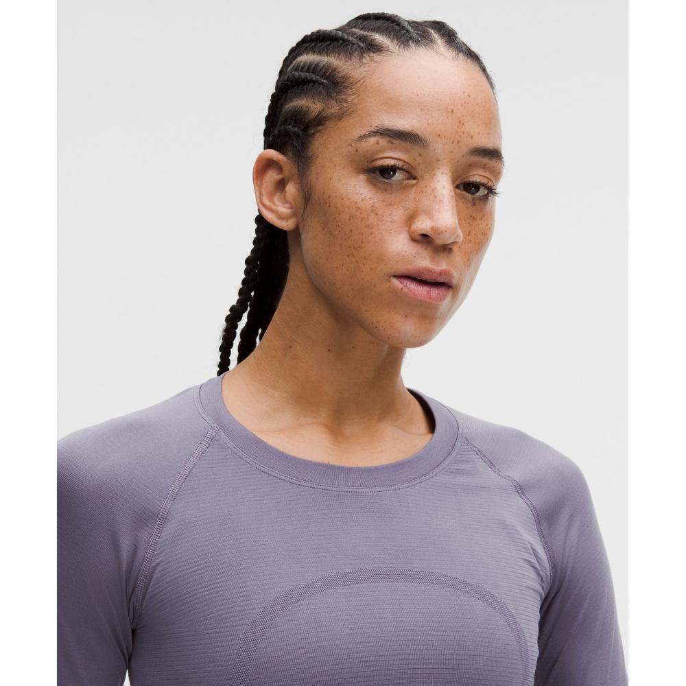 Lululemon Swiftly Tech Long Sleeve Shirt 2.0  Waist Length Grape Mist Grape Mist