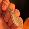 Jade White Ice Light Natural White Chalcedony Pendant Agate Pendant, Real Shot