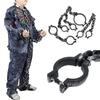 Cadenas de Plástico de Halloween Esposas Grilletes en la Cabeza Grilletes de Bola Eslabones Falsos Accesorios de Disfraz de Prisionero Cosplay de Preso