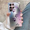Metallic Cat Paw Print Glass Phone Case  Fashion Phone Cases S26 Ultra Case for Samsung Galaxy S26 S25 S24 S23 S22 FE Ultra Plus
