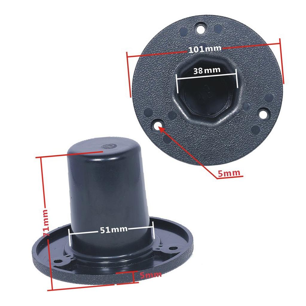 Universal Speaker Mount Stand Top Hat Bracket With 36mm Inner Diameter For Poles Installation And Repairs