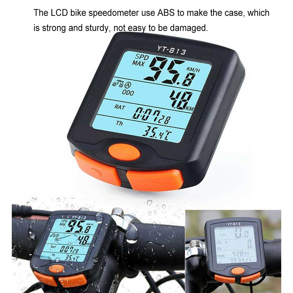 Cycling Speedometer Waterproof Code Table Sports Bike Odometer Device Ride Speeds Counter Outdoor Household Shop Using