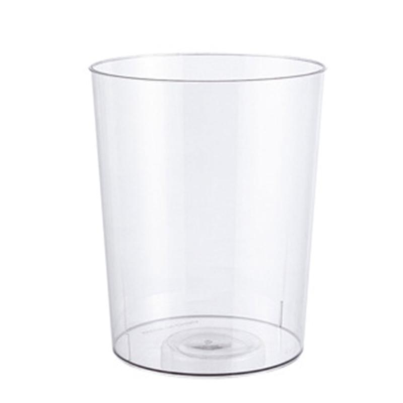 Light Luxury Transparent Trash Can Large Capacity Dustbin Garbage Bucket for Bathroom Kitchen Office Waste Paper