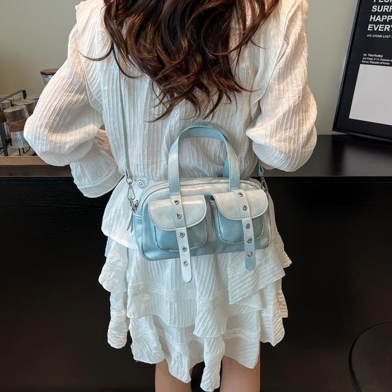 Neue Modische Vielseitige Handtasche Damen Mehrfach-Taschen Einfarbig Schulter Messenger Bag