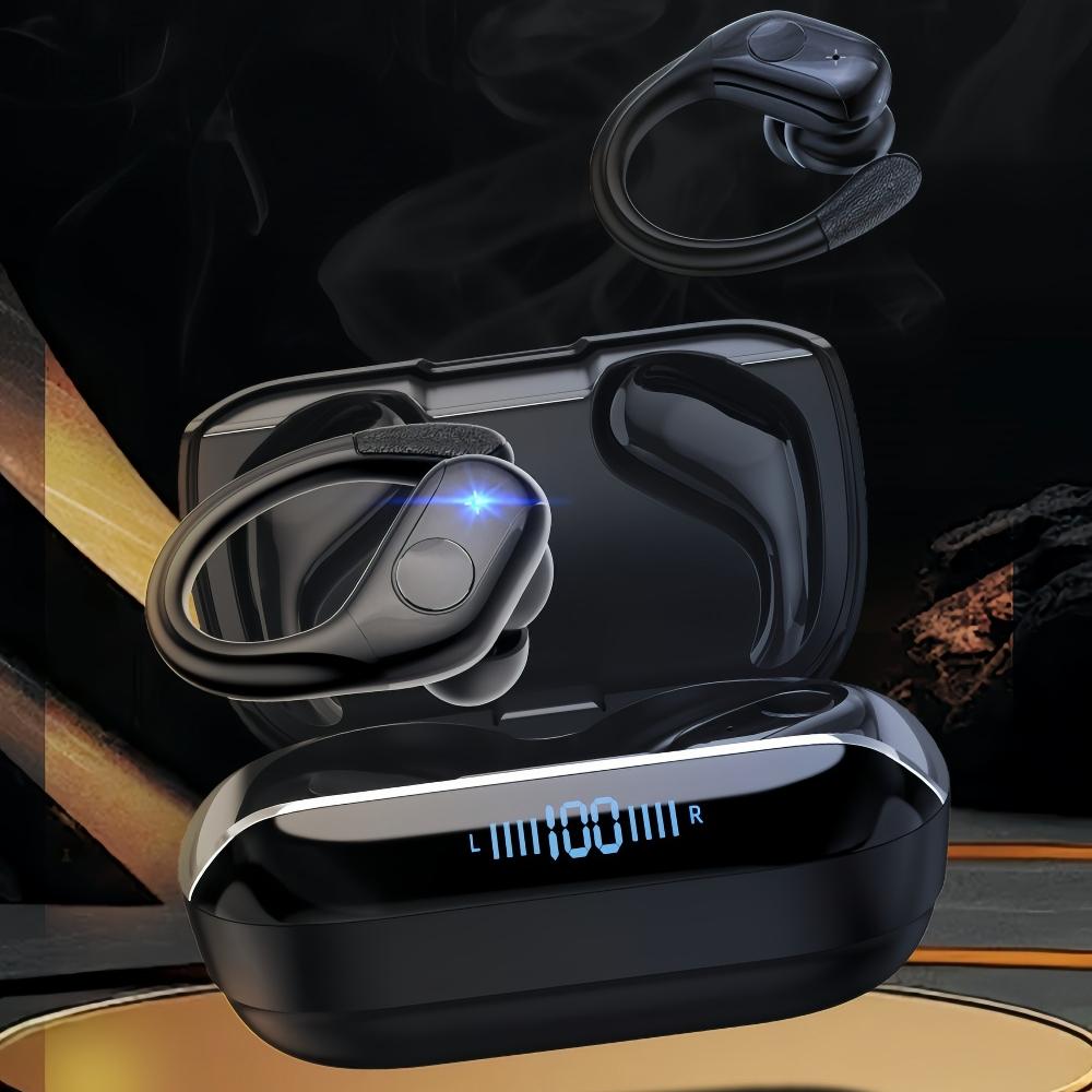 Sports TWS Bluetooth 5.4 Earphones with HiFi Stereo,Noise Reduction,LED Display &Mic for Running Gym Workout Wireless Headphones