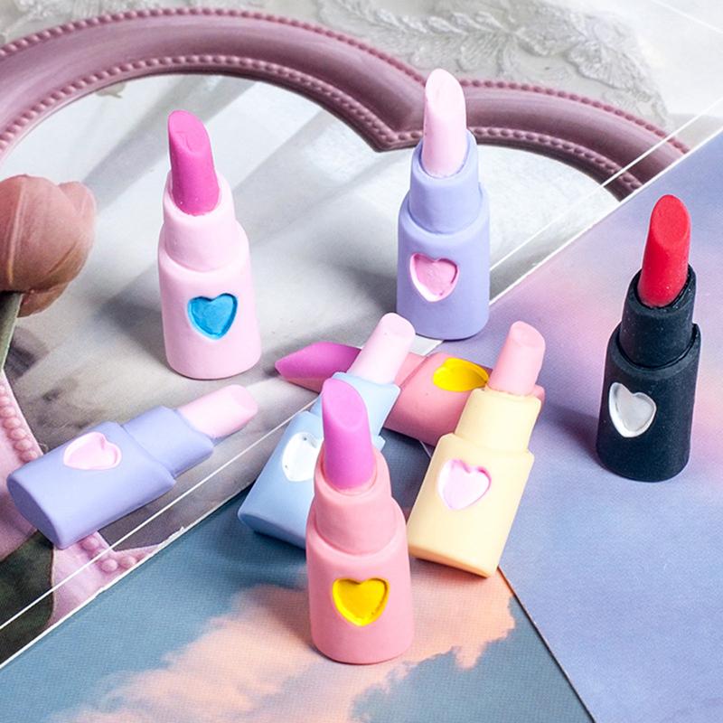 5 Stück Miniatur Niedlicher Lippenstift Simulation Kosmetik DIY Spielzeug Puppenhaus