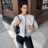 2024 Autumn/Winter Women's Casual Long-Sleeve Soft Bomber Jacket